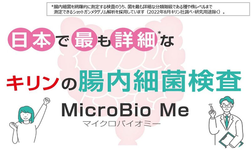 日本で最も詳細なキリンの腸内細菌検査MicroBio Me（マイクロバイオミー）